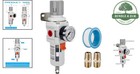 3 4  Npt Air Filter With Brass Element  Metal Guard And Pressure Gauge