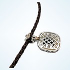 925 Sterling Silver Garnet Enhancer Pendant