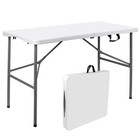 Lightweight Folding Table Portable With Handle For Party Bbq Dining Games
