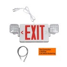 Tanlux Red Exit Sign With 1 Pack  White With Emergency Lights