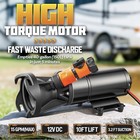 Kitvance 12v Rv Portable Macerator Waste Pump For Sewage 12 Gpm New