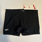 New Speedo Men s Endurance Square Leg Swim Race Trunk Brief 30  805016