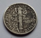 1944 Mercury Dime No M m   In Cod We    Off Center  Column  Bands  Sintered ddo
