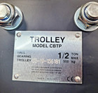  new  Beam Trolley  1 2 Ton  Ball Bearing  Model Cbtp