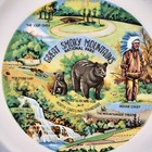 Vtg Great Smoky Mountains Nat  Park Tennessee North Carolina Souvenir Plate  8 