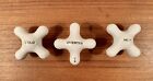 Antique Porcelain Faucet Cross Handles Vintage Tub Shower Diverter Euc Authentic