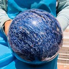 9270g Natural Beautiful Blue Vein Stone Ball Quartz Crystal Sphere Heals 6000