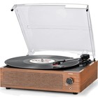Vintage Vinyl Record Player With Built-in Speakers Bluetooth 3-speed Turntable