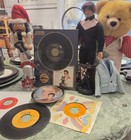 Elvis Presley Collectibles Lot Of 10 Items Including 3 45 s 