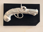 2026 Liberia Henry Deringer Pistol  44 Cal 1 Oz  999 Silver Shaped Coin Box Coa