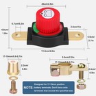 Battery Disconnect   Top Post Kill Switch 12v-48v Heavy Duty Shut Off For Car Rv