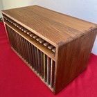 Vintage  Kalmar Designs 20 Slot Cd Holder Teak Wood Mcm Storage Made In Thailand