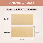 48 Packs Envelopes Vintage Aged Paper Warm Orange Yellow-9 X 4 Inch
