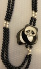 Lee Sands Jewelry Necklace Lot 7p Estate Collection Koala Panda Tiger Jungle Cat