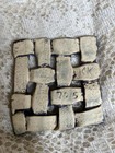 Handmade Ceramic Woven Square Trivet