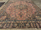 8x11 Pink Antique Rug Oriental Handmade Real Old Fine Muted Handwoven Worn 8x10