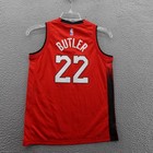 Nike Jimmy Butler Jersey Medium Red Basketball Youth Miami Heat City Edition 22