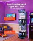 Vevor Claw Crane Machine Medium Arcade Game Double-layer Black Purple