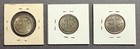 Finland  Lot Of 3 Silver 1 Markka Coins  1965-s   1966-s  Km  49  0 35 Fine