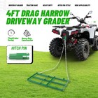 Drag Harrow 4 Ft For Atv utv Tractor Grader W chain For Yard Lawn Leveling