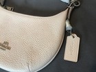 Nwt Coach Leather Mini Payton Bag In Silver  chalk