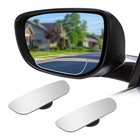 Car Blind Spot Mirror  Adjustable Frameless Hd Convex Rearview Side Rectangular