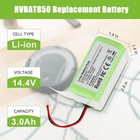 Rvbat850 Li-ion Battery For Shark Ion Robot Vacuum Rv1001ae R75 2-prong