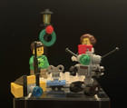 Lego Minifigures Grandmother Hol077   Girl Hol075 - Winter Holiday W  Toy Gifts