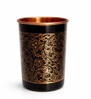 Pure Copper Water Drinking Tumbler Glass Antique Ayurveda Health Benefits 275ml