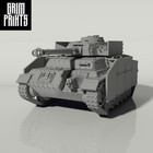 Grim Panzer Iv Battle Tank For 28mm Grimdark Wargame Grim Prints
