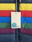 Mini Boden Kids Reversible Puffer Vest Rainbow Size 4-5 Years