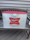 Vintage Miller High Life Metal Aluminum Padded Top Cooler Cronstrom   s