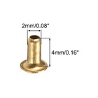 2mm X 4mm Through Hole Copper Hollow Rivets Grommets Circuit Board Pcb 200pcs