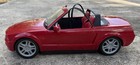 2003 Vintage Barbie Ford Mustang Gt Convertible Car Red  b6283