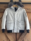 Pajar Canada Lucas Parka Jacket Youth 14 16 Gray Fur Hooded Bomber Winter Coat