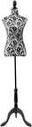 Adjustable Female Pinnable Mannequin Torso With Tripod Base For Display Black