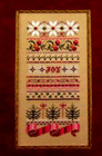 Just Nan Christmas Ribbons  Cross Stitch Chart With Bead Pack
