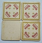 Vintage Winston Beer   Tobacco Coasters Lot Of 4 Nos 3 3 8  Sq Pb175