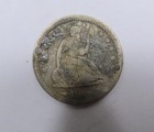 Usa  900 Silver Seated Liberty 25 Cents  1853  Love Token H c  Very Scarce