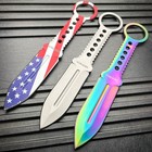 8 25  Tactical Fixed Blade Full Tang Combat Hunting Throwing Knife W  Sheath New