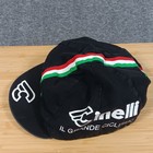 Vintage Cinelli Cycling Cap Il Grande Ciclismo Tricolor Stripe Made In Usa Pace