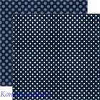 Echo Park Dot   Stripes Winter 6x6 Paper Pad 24 Shts Blues  Gray