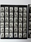 Vintage Model Pinup Contact Sheets Risque B w Original Nude 8x10 Lot Of 2