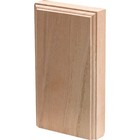 House Of Fara 7 8 In  W  X 3-1 2 In  H  X 6 In  L  Oak Plinth Block Pack Of 10