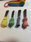 Fiesta 4 Piece Spreader Knife Set Plus 4  Piece Measuring Spoons Fiestaware