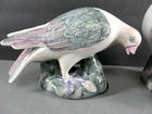 Wbi Hand Painted Porcelain Dove Pigeon Bird Figurine Set Pair Lot 2     China Vtg