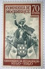 Travelstamps  1940 Mozambique Company Sg  316  Don John Iv 70c Mint Mnh