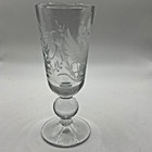 Antique Royalty Imperial Russian Engraved Coat Arms Cypher Cordial Shot Glass