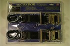 Condor Motorcycle Ratchet Tie-down Straps For Wheel Chock Or Trailer  1-1 2  