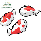Earlfamily Playful Fish 13 10cm Reflective Magnetic Sticker Car Door Bumper